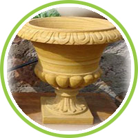 natural stone planters