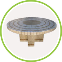 granite round table top